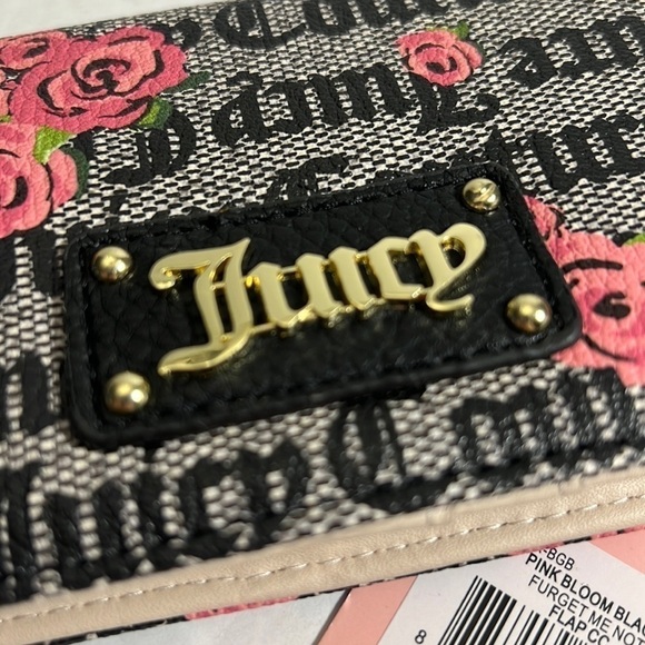 Juicy Couture New NWT Pink Blossom Forget Me Not Keychain Credit Card Ho… - Picture 7 of 7